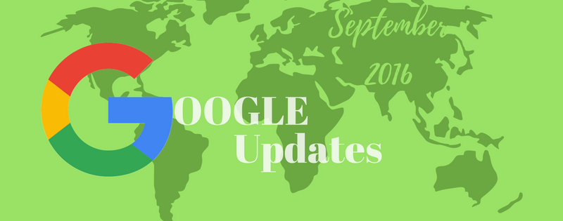 September 2016 Google Updates